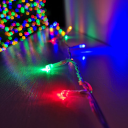 Premier 200 Multicolour LED Multi-Function Clear String Light 16m - Size: 5 x 1600 x 5cm - Multi Coloured - Wilko