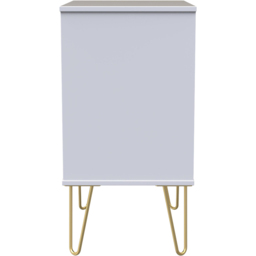 Crowndale Diamond 3 Drawer Indigo Matt and White Midi Chest of Drawers Ready Assembled - Indigo Matt & White - Wilko - thumbnail 3