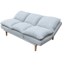 DS Living The Amalfi 3 Seater Grey Textured Fabric Sofa Bed - Wilko - thumbnail 5