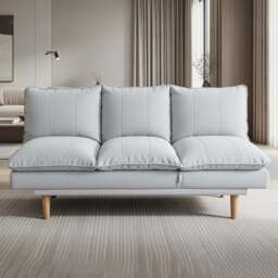 DS Living The Amalfi 3 Seater Grey Textured Fabric Sofa Bed - Wilko - thumbnail 1