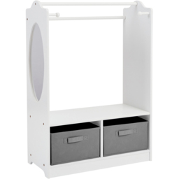 Liberty House Toys White Wooden Dress Up Unit with Storage - Wilko - thumbnail 3