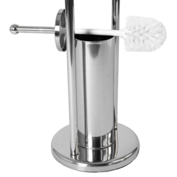 Bath Vida Round Toilet Brush and Paper Holder - Size: 80 x 22 x 20cm - Wilko - thumbnail 3