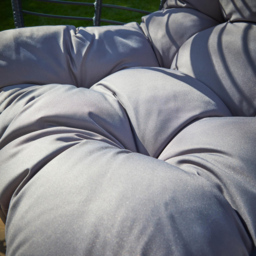 Home Source Eden Egg Balloon Dark Grey Cushioned Chair - Size: 148 x 93 x 70cm - Wilko - thumbnail 3