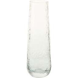 Premier Housewares Blue Brock Glass Vase Small - Size: 9 x 9 x 25cm - Wilko