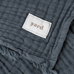 Yard Lark Dusk Large Muslin Cotton Throw 240 x 260cm - Size: 260 x 240cm - Black - Yard Living - Wilko - thumbnail 5