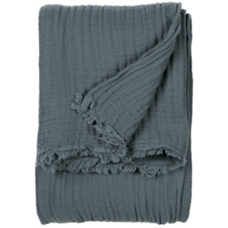 Yard Lark Dusk Large Muslin Cotton Throw 240 x 260cm - Size: 260 x 240cm - Black - Yard Living - Wilko - thumbnail 4