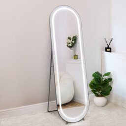 Standing LED Pill Mirror - Wilko