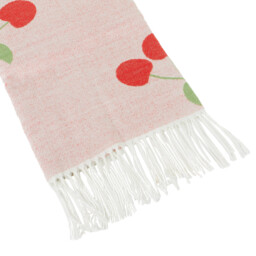 Cherries Jacquard Throw - Pink - Divante - Wilko - thumbnail 4