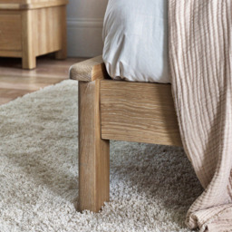 Julian Bowen Memphis King Size Limed Oak Bed Frame - Wood - Wilko - thumbnail 6