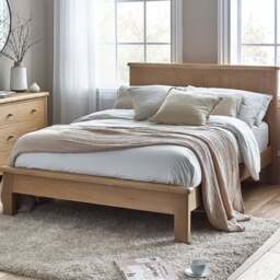Julian Bowen Memphis King Size Limed Oak Bed Frame - Wood - Wilko