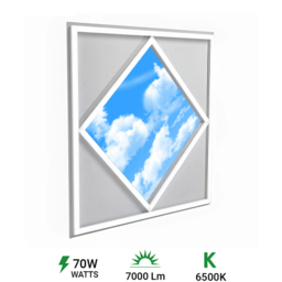 ENER-J 70W 6500K Cool White Diamond Sky and Cloud Ceiling LED Panel Light 600 x 600mm - Size: 63 x 5 x 5cm - Wilko - thumbnail 6