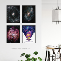 Artery8 NASA James Webb Space Telescope Supernova Wall Art Print 30 x 41cm 4 Pack - Size: 40.5 x 30.5 x 0.3cm - Multi - Wilko - thumbnail 4