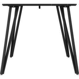 Seconique Marlow 4 Seater Black Dining Table Marble Effect - Wilko - thumbnail 5