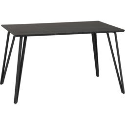 Seconique Marlow 4 Seater Black Dining Table Marble Effect - Wilko - thumbnail 3