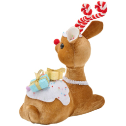 The Christmas Gift Co Sitting Rudolph with Presents Decoration - Size: 25 x 10 x 22cm - Multi - The Christmas Gift Co. - Wilko - thumbnail 6