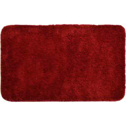 Allure Bath Fashions Wine Microfibre Luxury Non-Slip Bath Mat 50 x 80cm - Red - Wilko - thumbnail 1