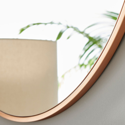 Furniturebox Emma Round Gold Frame Wall Mirror 80cm - Size: 80 x 80cm - Wilko - thumbnail 6