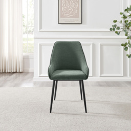 Furniturebox Belton Set of 2 Green and Black Dining Chair - Wilko - thumbnail 7