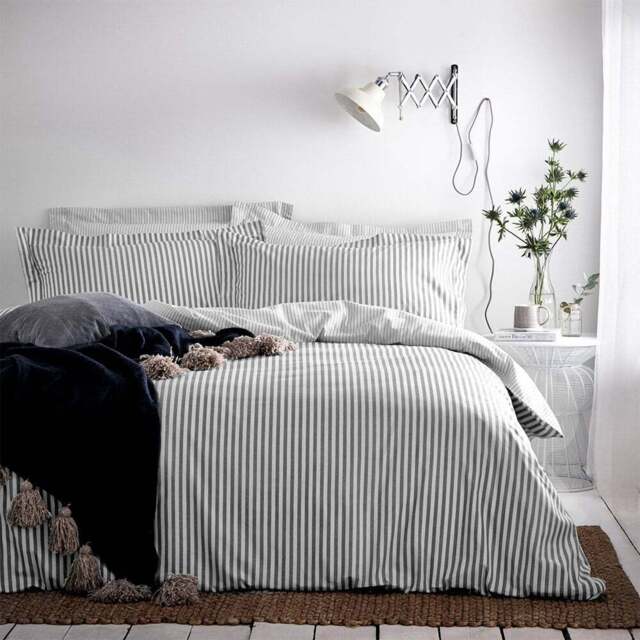 Yard Double Hebden Grey Reversible Duvet Set - Yard Living - Wilko - image 1