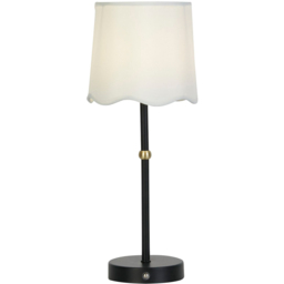 Lighting Collection Antique Brass and Black Rechargeable LED Table Lamp - Size: 32 x 13.5 x 13.5cm - Wilko - thumbnail 4