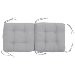 Living and Home Light Grey Deep Seat Lawn Chair Cushion - Size: 25 x 45cm - Wilko - thumbnail 6