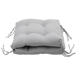 Living and Home Light Grey Deep Seat Lawn Chair Cushion - Size: 25 x 45cm - Wilko - thumbnail 7