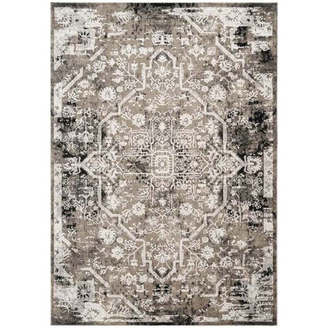 Mayfair Living Room Area Rug Metallic Sheen Contemporary Modern Damask Design - Grey 160cm x 230cm - Size: 230 x 160 x 0.7cm - Desire Rugs - Wilko - image 1