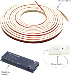 Sorrelis Aelric Triglow White Flexible LED Strip 3m - Size: 300 x 0.7 x 0.5cm - Wilko - thumbnail 4
