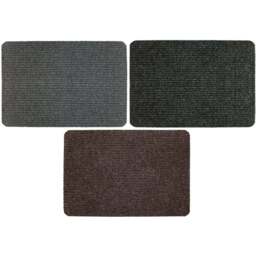 Single My Home Juno Large Ribbed Doormat 80 x 50cm in Assorted styles - Wilko