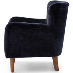 Roberta Navy Chenille Wingback Armchair - Size: 84 x 76 x 81cm - Kyoto Futons - Wilko - thumbnail 5