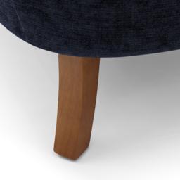 Roberta Navy Chenille Wingback Armchair - Size: 84 x 76 x 81cm - Kyoto Futons - Wilko - thumbnail 7