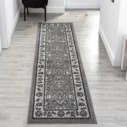 Desire Rugs Obsidian Grey Classical Traditional Rug 120 x 170cm - Size: 170 x 120 x 0.8cm - Wilko - thumbnail 7
