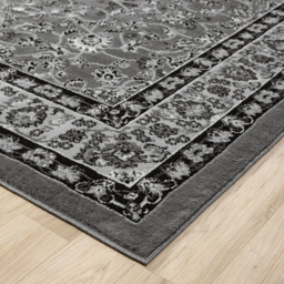 Desire Rugs Obsidian Grey Classical Traditional Rug 120 x 170cm - Size: 170 x 120 x 0.8cm - Wilko - thumbnail 6