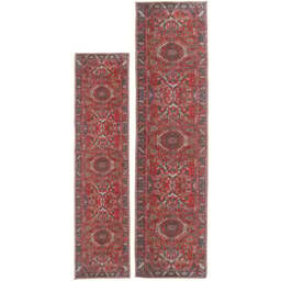 Kukoon Vintage Persian Inspired Terracotta Red Washable Rug 60 x 240cm - Wilko - thumbnail 4