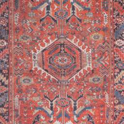 Kukoon Vintage Persian Inspired Terracotta Red Washable Rug 60 x 240cm - Wilko - thumbnail 5