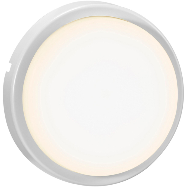 Nordlux Cuba White Round Garden Wall Light - Size: 20.5 x 17.5 x 10cm - Wilko - image 1
