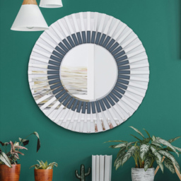MirrorOutlet Starburst Round Wall Mirror 80 x 80cm - Clear - Wilko - thumbnail 3
