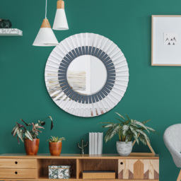 MirrorOutlet Starburst Round Wall Mirror 80 x 80cm - Clear - Wilko - thumbnail 6
