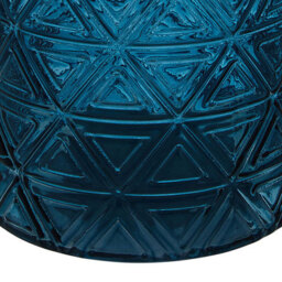 Premier Housewares Blue Complements Dakota Glass Vase - Size: 11 x 11 x 17cm - Wilko - thumbnail 7
