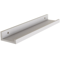 Core Products Dura 58cm Matt White Display Shelf - Size: 10 x 58 x 5cm - Wilko - thumbnail 3
