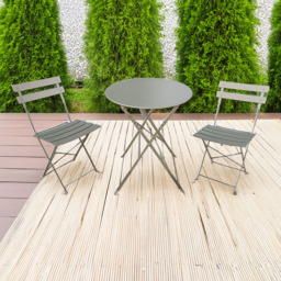 Florence 2 Seater Metal Foldable Bistro Set - Multi - Furniture One - Wilko - thumbnail 1