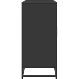 vidaXL 2 Door 4 Drawer Black Metal Frame Wooden Sideboard - Size: 76 x 35 x 92cm - Wilko - thumbnail 7