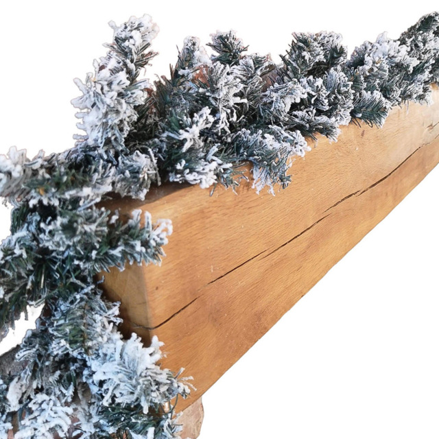 Premier Christmas Snow Flocked Woodcote Fir Garland 270cm - Green - Samuel Alexander - Wilko - image 1