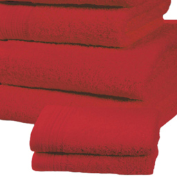 Rapport Home Chatsworth Super Soft 600gsm Combed Cotton Red Bath Towel - Size: 4 x 70 x 120cm - Wilko - thumbnail 4