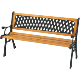 Costway 3 Seater Patio Garden Bench with Curved Armrests - Multi - Wilko - thumbnail 3