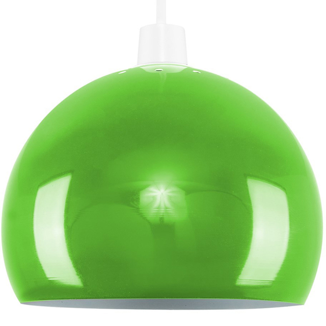 ValueLights Mini Arco Green Metal Pendant Shade - Size: 15 x 20 x 20cm - Wilko - image 1