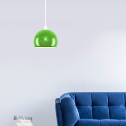 ValueLights Mini Arco Green Metal Pendant Shade - Size: 15 x 20 x 20cm - Wilko - thumbnail 3