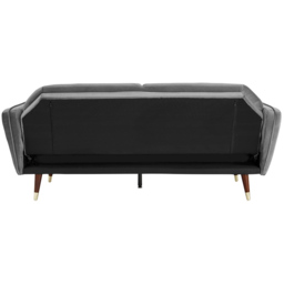 Home Detail Whitby 2 Seater Dark Grey Velvet Sofa Bed - Wilko - thumbnail 5