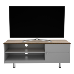 AVF Whitesands Single Door 2 Shelf Satin Grey TV Unit - Size: 39.6 x 120 x 50cm - Multi - Wilko - thumbnail 5