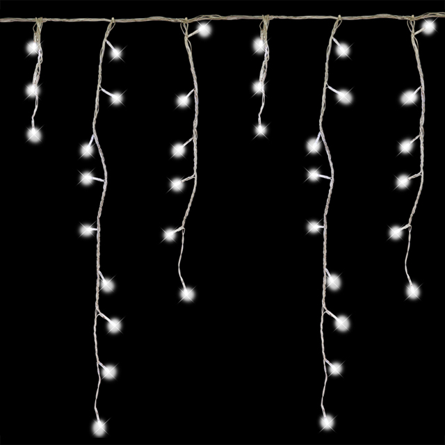 The Christmas Workshop 960 White LED Icicle String Light - Wilko - image 1